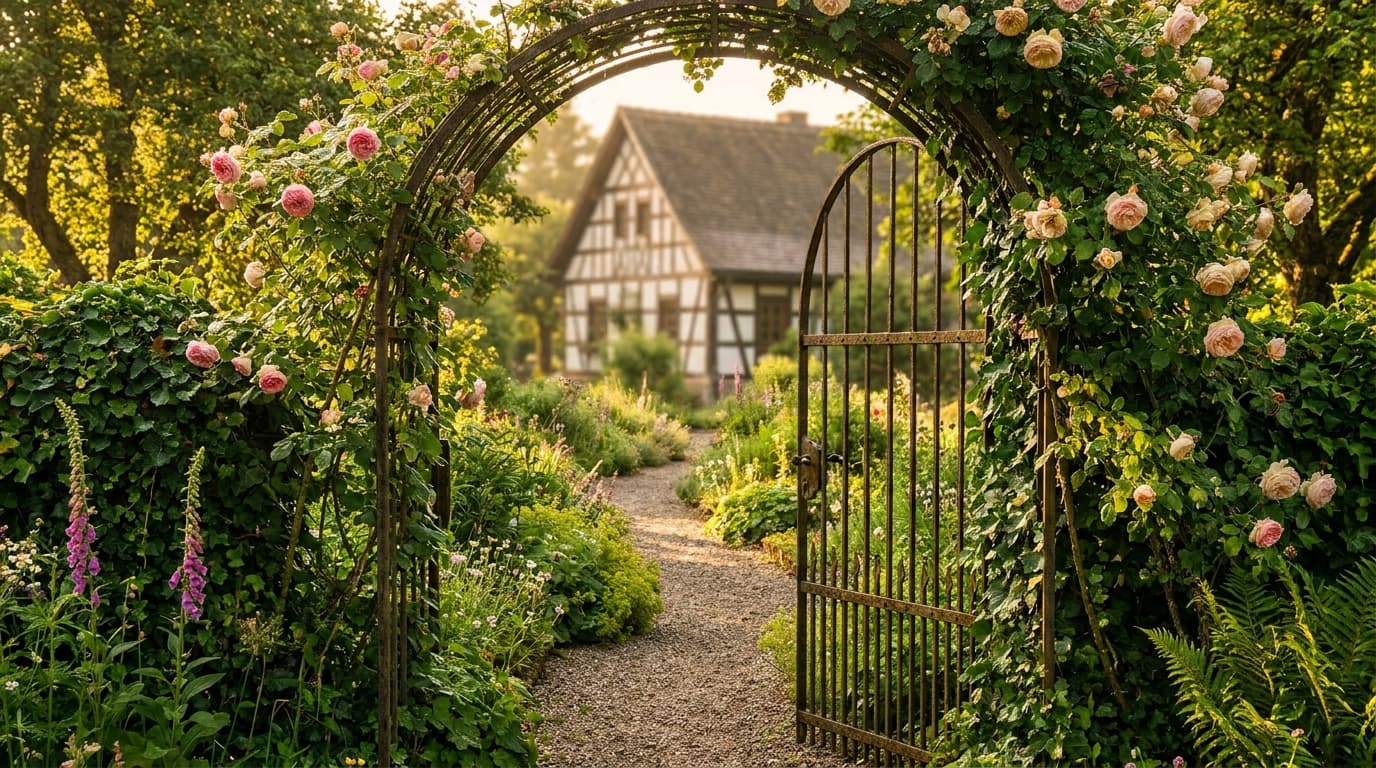 Durch das Gartentor in den Paradiesgartl
